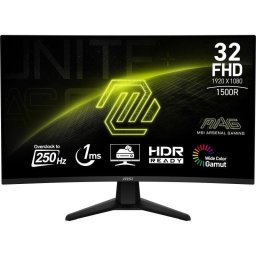 Monitor MSI MAG 32C6X 31.5" 1080p 180Hz VA Curvo HDR sRGB 101% VESA Type-C