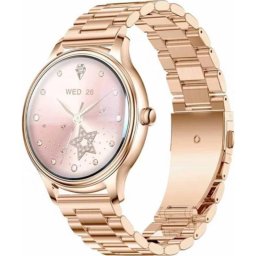 Colmi L28 gold steel Bluetooth Smartwatch 43mm Oro Acero Inoxidable