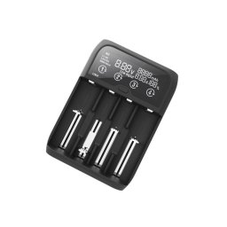 Cargador de baterías DLH DY-CU5170 USB 4 puertos LED Negro