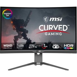 Monitor MSI MAG 275CQRF QD 27" QHD 170Hz VA Curvo FreeSync Premium HDR Ajuste altura