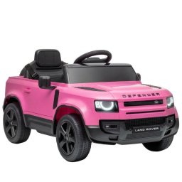 Coche eléctrico infantil Aiyaplay Land Rover Defender 12V con mando rosa