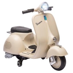 Moto Eléctrica Infantil Aiyaplay Vespa Licencia Oficial Blanco
