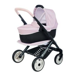 Carrito de muñecas Smoby 3 en 1 con nacelle extraíble compatible Maxi-Cosi rosa