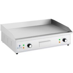 Plancha eléctrica fry-top - 727 x 420 mm - Royal Catering - lisa - 2 x 2,200 W 10012022