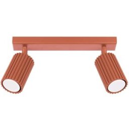 Sollux Lighting Lámpara de techo ocre rojo aluminio alt. 30 cm