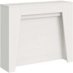 Itamoby Consola extensible 90x25/211 cm efecto madera fresno blanco
