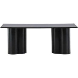 Venture Home Mesa baja de madera 120x60cm - Negro