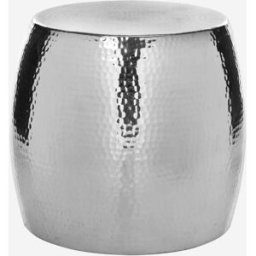 Safavieh Taburete de aluminio plata