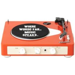 Gadhouse Tocadiscos portátil con bluetooth mandarina