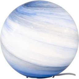C-Création Lámpara de mesa de vidrio y metal azul