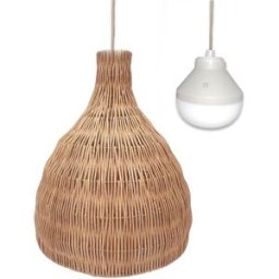 LUMISKY Suspensión inalámbrica beige h38cm