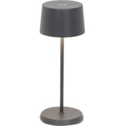 Lámpara de mesa led gris oscuro regulable zafferano