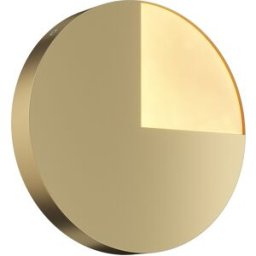 Maytoni Aplique de pared led 8w moderno y elegante circular dorado ø 25 cm