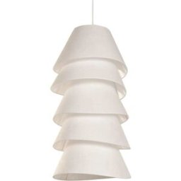 NIYLO Lámpara de techo con 5 pantallas de poliéster beige 47x47x98 cm