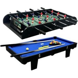 Cougar Mini mesa de juegos multifuncional de madera, verde/azul