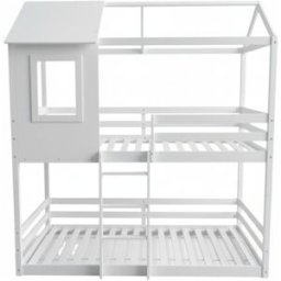 MueMue Litera montessori casita divisible madera blanco 90x190/90x190cm