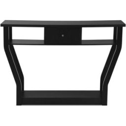 Giantex Mesa de consola negra 120 x 30 x 81 cm