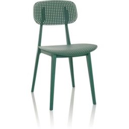 hjh OFFICE Silla de exterior plástico verde