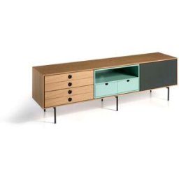 Pondecor Mueble TV de diseño fabricado en MDF. 170x40x51H cm