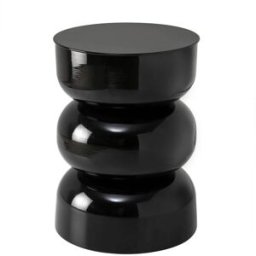 Calicosy Mesa auxiliar de metal lacado h50 cm - negro