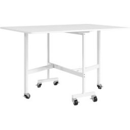 Homcom Mesa plegable comedor 120x80x73 cm blanco