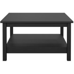 ebuy24 Mesa de centro madrid 1 estante negro mate