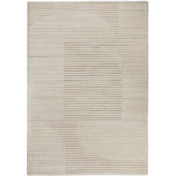 Wecon Home Alfombra diseño inspiración natural en relieve tonos beige 140x200
