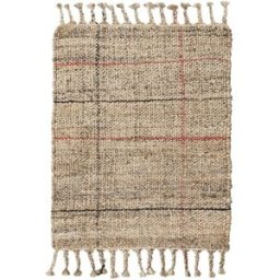 house doctor Alfombra de yute multicolor 90x60 cm