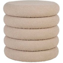House Nordic Pouf brooklyn aus teddy-bouclé, beige