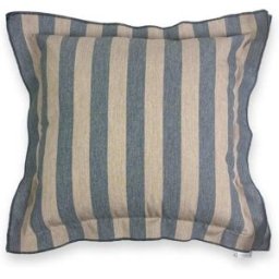 TAPIDECOR Cojín exterior rayas doble pestaña relleno premium 50x50