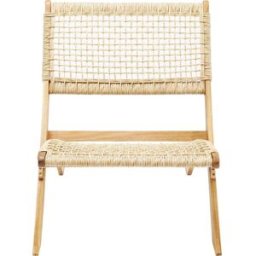 Kare Design Sillón de jardín plegable marrón