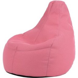 Icon Puf de malla con respaldo alto para juegos en rosa claro