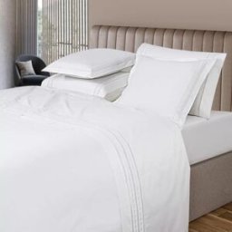 Casa da Laura Sábanas 100% algodón 300 hilos bordado blanco cama 105 1 almohada 45