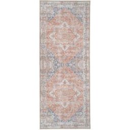 House Nordic Alfombra de poliéster azul 200 x 80 x 1 cm