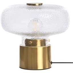 Beliani Lámpara de mesa metal latón