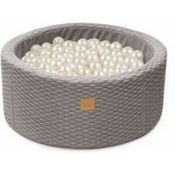 MeowBaby Piscina de bolas infantil con forma de oruga con 200 bolas.