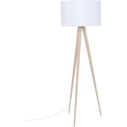 Zuiver Lámpara de pie de madera beige