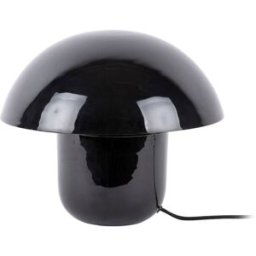 Leitmotiv Lámpara de mesa seta de metal - negro