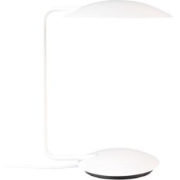 Zuiver Lámpara de mesa de metal blanco