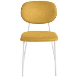 MondoViro Conjunto de 2 sillas de tela amarilla 48x54 86h cm