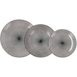 Quid Vajilla porcelana negra 18 piezas