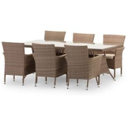 Defora Home Conjunto comedor mesa 200x100 con 6 sillas