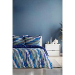 Blanc Avenue Juego de funda de edredón 140x200 cm+ 1 fa 65x65 cm satén de algodón