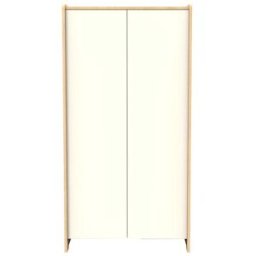 Sauthon Armario de madera de 2 puertas, decoración roble miel