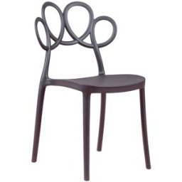 Nest dream Silla de diseño apta para exterior, negro