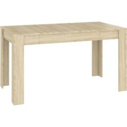 Maison Chic Mesa de comedor madera color marrón 140x74,5x76 cm