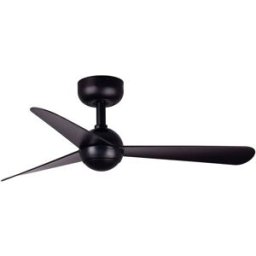 FARO BARCELONA Ventilador sin luz abs negro mate 90x90x24.8 cm
