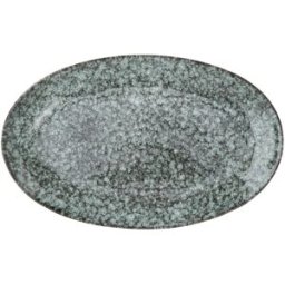 Madam Stoltz Plato de cerámica azul para servir
