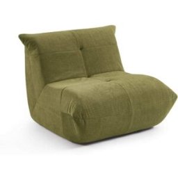 Baita Sillón compacto de 1 plaza en espuma y tela verde