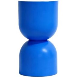 Homifab Mesa auxiliar en resina azul mate ø24 cm